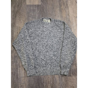 St Johns Bay White And Black Mixed Sweater Men's Size XL